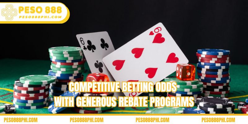 Competitive betting odds with generous rebate programs