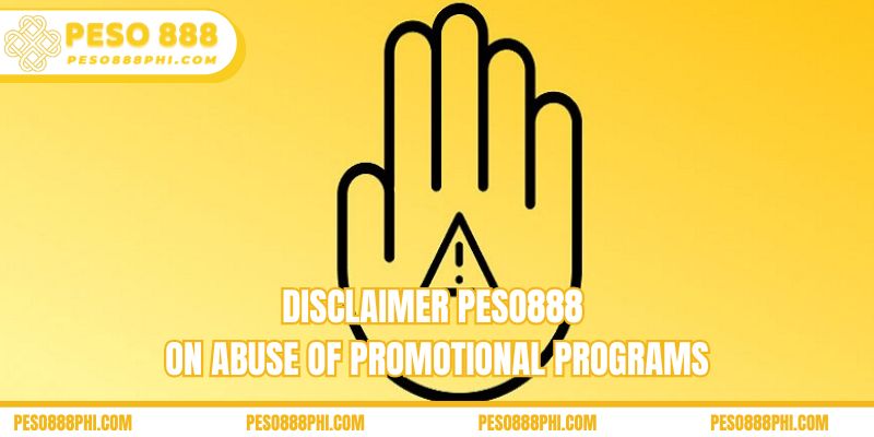 Disclaimer policy of Peso888 on adherence to regulations