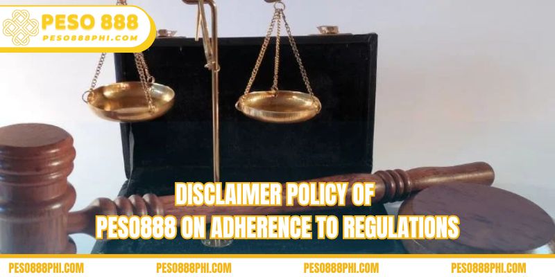 Disclaimer policy of Peso888 on adherence to regulations