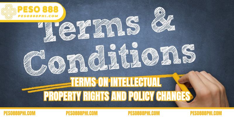 Terms on intellectual property rights and policy changes